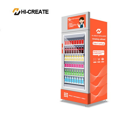 Combined the vending machine for food and drink
