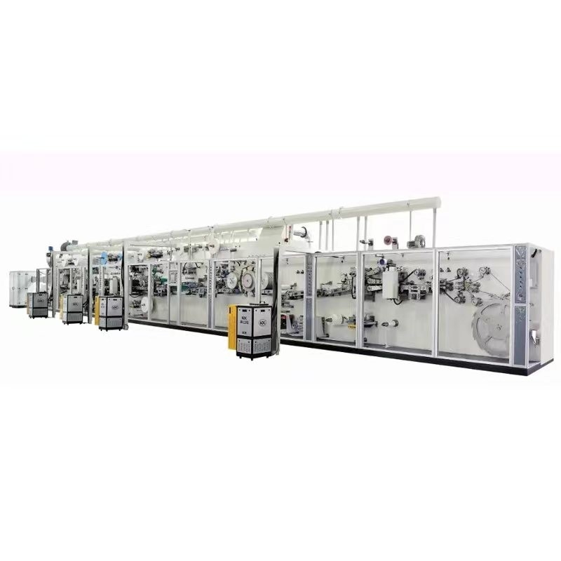 Secondhand Baby Diaper Making Machine Used Semi Automatic Sanitary Napkin Machine