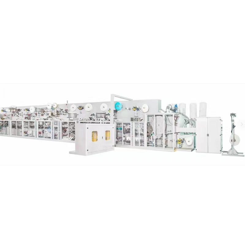Custom automatic baby diapers manufacturing sanitary napkin machine