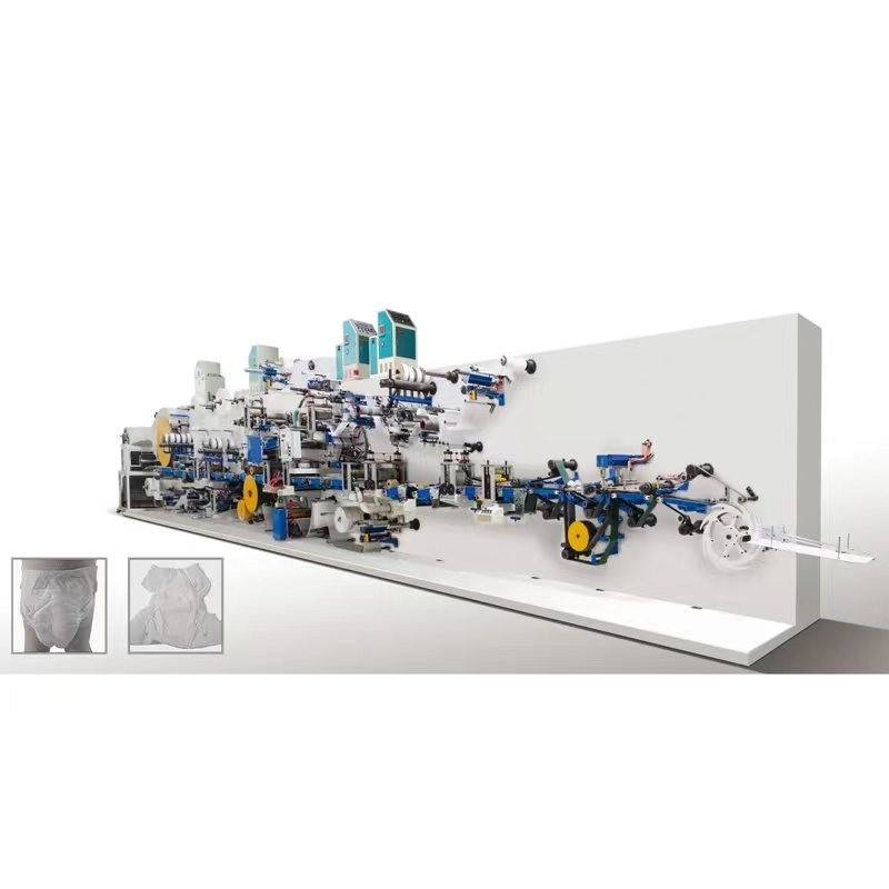 Secondhand Baby Diaper Making Machine Used Semi Automatic Sanitary Napkin Machine