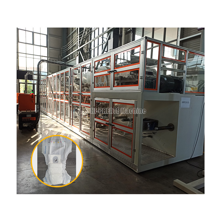 Full Automatic Production Dog Diaper Making Machine 300-400 Pcs/Min