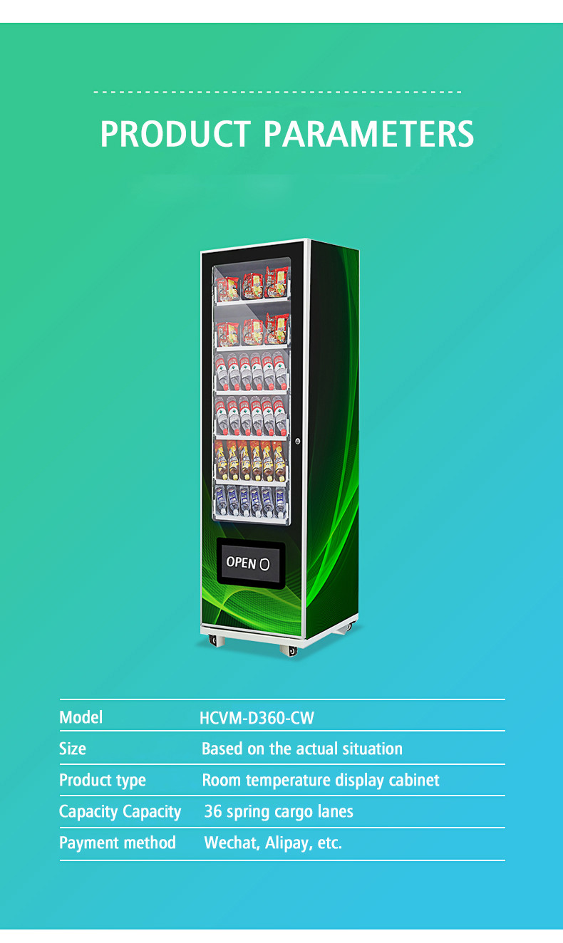 24 hours self-service store beverage and snack vending machines