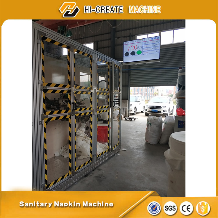 Used Second Hand Sanitary Napkin Making Machine PLC Control