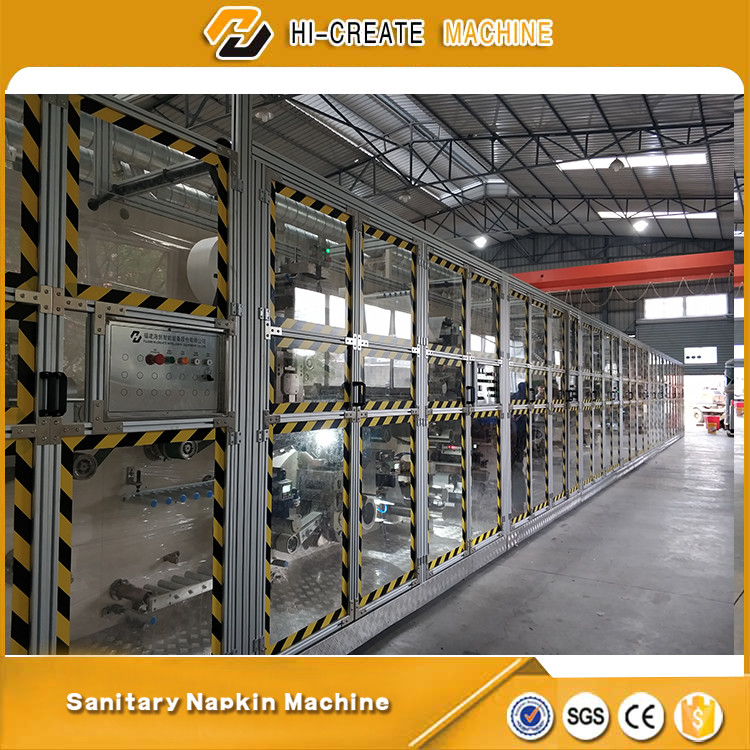 Used Second Hand Sanitary Napkin Making Machine PLC Control