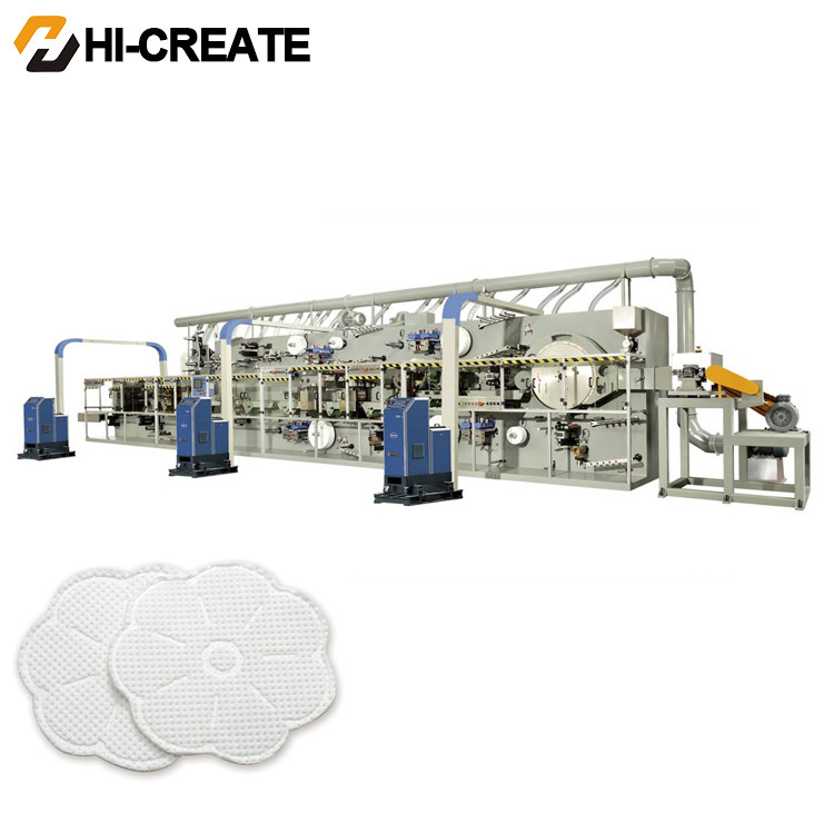 3 Phase 65pcs/Min 185kw Disposable Breast Pad Machine